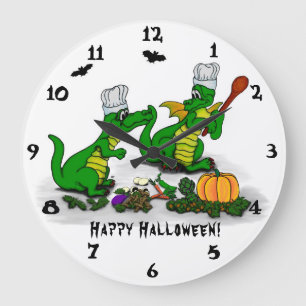 Dragons - Happy Halloween ! Today I will cook Large Clock