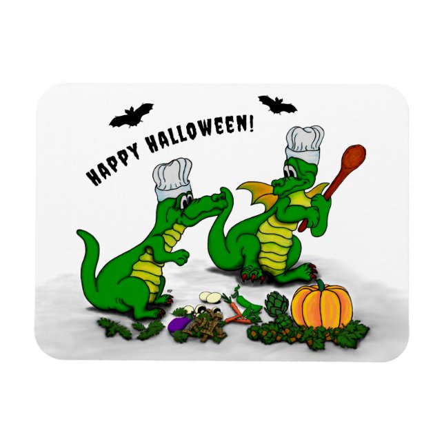 Dragons - Happy Halloween ! Today I will cook Magnet (Horizontal)