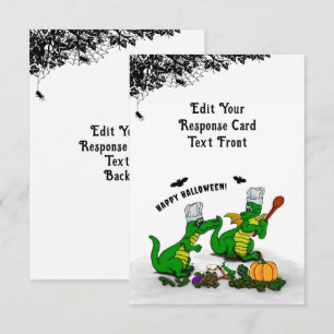 Dragons - Happy Halloween ! Today I will cook RSVP Card