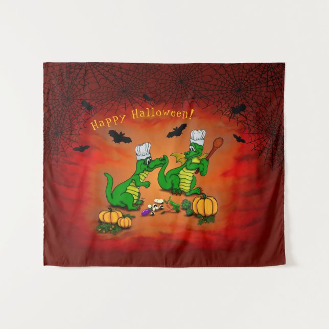 Dragons - Happy Halloween ! Today I will cook Tapestry (Front (Horizontal))