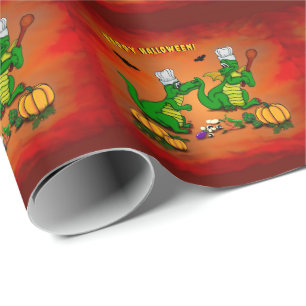 Dragons - Happy Halloween ! Today I will cook Wrapping Paper