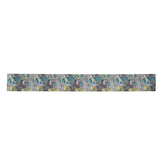 Dragons in a Corner Satin Ribbon (Front)