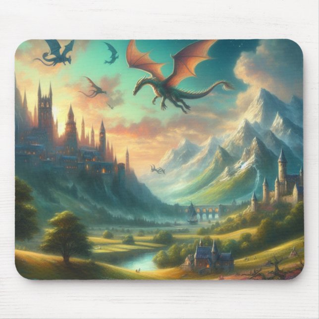 Dragon's Land Mouse Pad (Front)