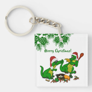 Dragons - Merry Christmas ! - today I will cook Key Ring