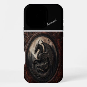 Dragon's Moonlit Vigil iPhone 16 Pro Max Case