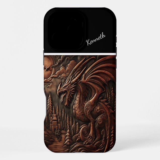 Dragon's Peak at Twilight iPhone Case (Back)
