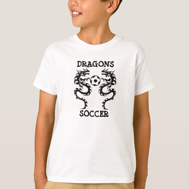 DRAGONS SOCCER T-SHIRT - Customised (Front)