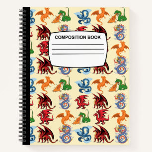 Dragons Spiral Composition Notebook