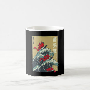 Dragons Surfing Great Wave off Kanagawa Coffee Mug