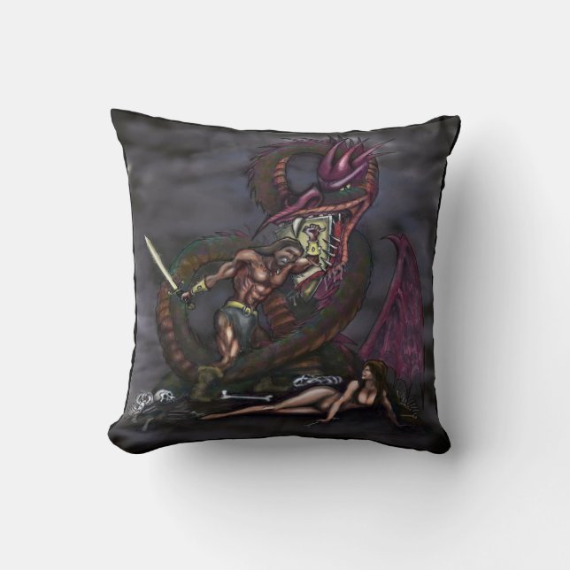 Dragonslayer Cushion (Front)