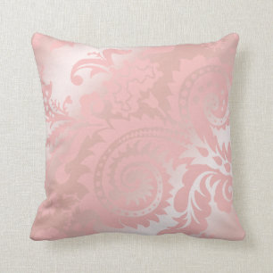 Dragontail Paisley Ombre   pink Cushion