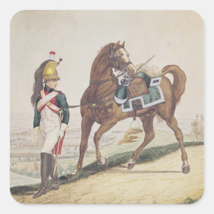 Dragoons of the French Imperial Army Square Sticker