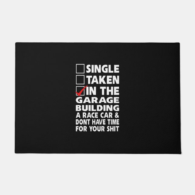 Dragrace & Racing Car Doormat (Front)