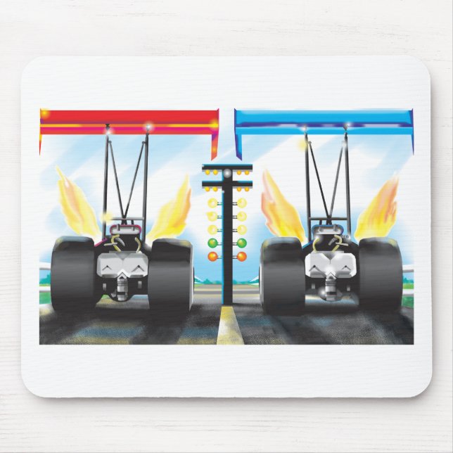dragsters mouse pad (Front)