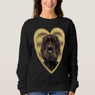 Drahthaar Dog Heart German Wirehaired Pointer Sweatshirt