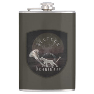 Drahthaar T-Shirt Trucker Hat Keychain Coffee Mug Hip Flask