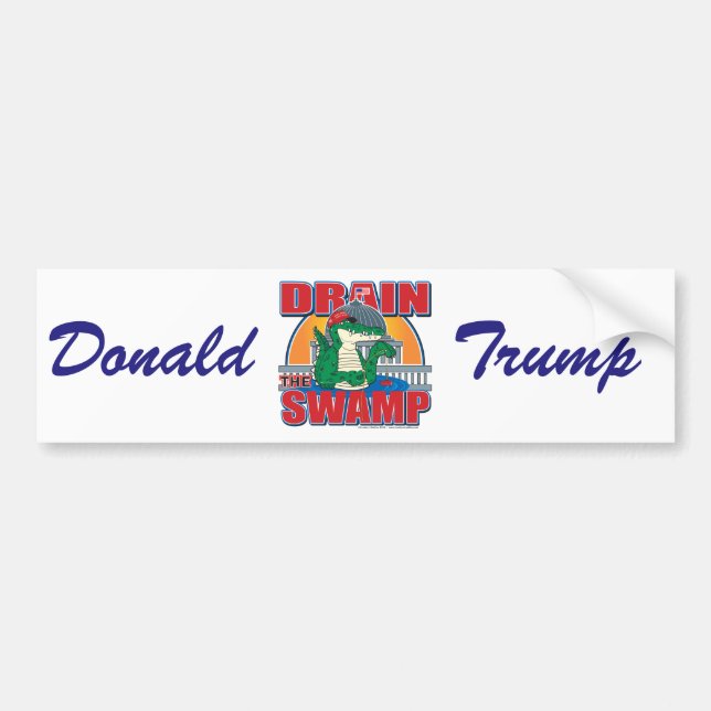 Drain the Swamp Bumper Sticker (Front)