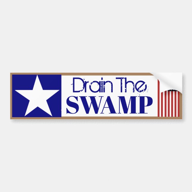  Drain the Swamp  Bumper Sticker (Front)
