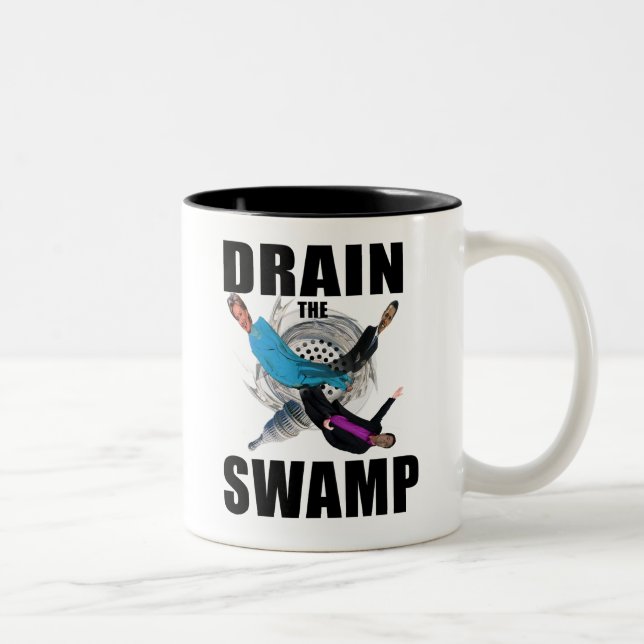 Drain the Swamp Donald Trump Red Coffee Cup Mug (Right)
