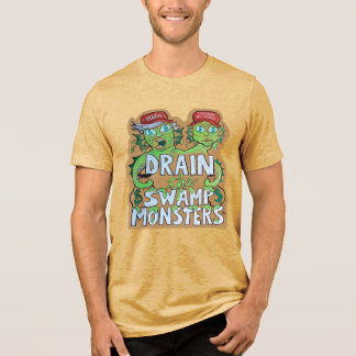 Drain the Swamp Monsters Men's T-shirt Tri-Blend Shirt