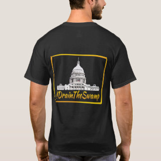 Drain the Swamp t shirt back printed