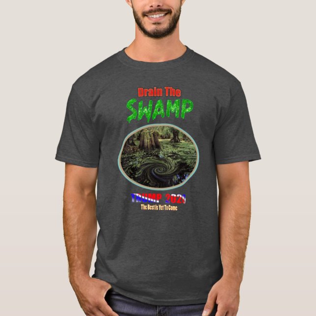 Drain The SWAMP-TRUMP 2020 men's T-Shirt (Front)