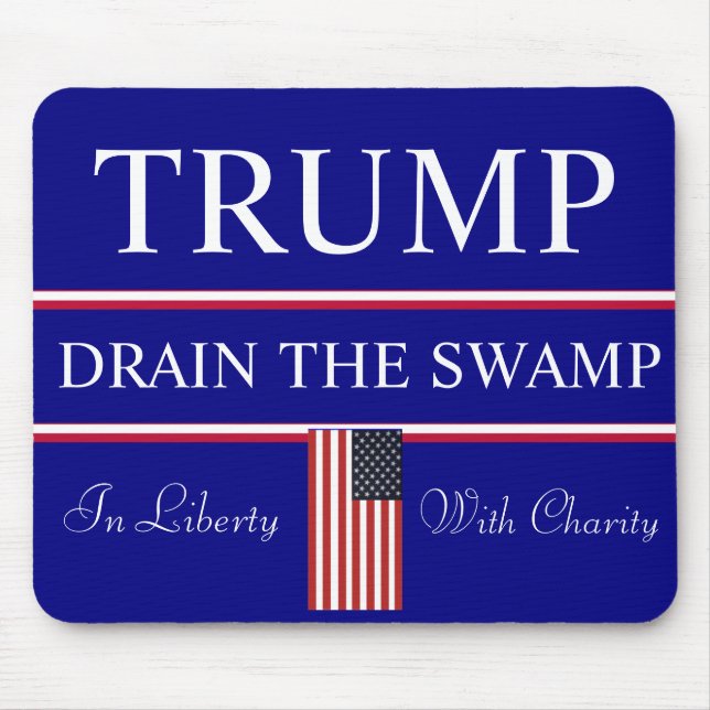 Drain the Washington SWAMP Trump  Mouse Pad (Front)