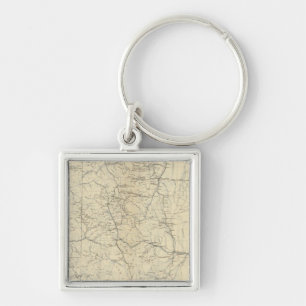 Drainage Map of Colorado Key Ring