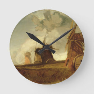 Drainage Mills in the Fens, Croyland, Lincolnshire Round Clock