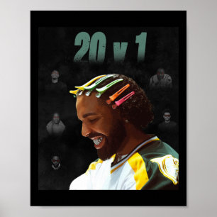 Drake 20 V 1 Sticker  Poster
