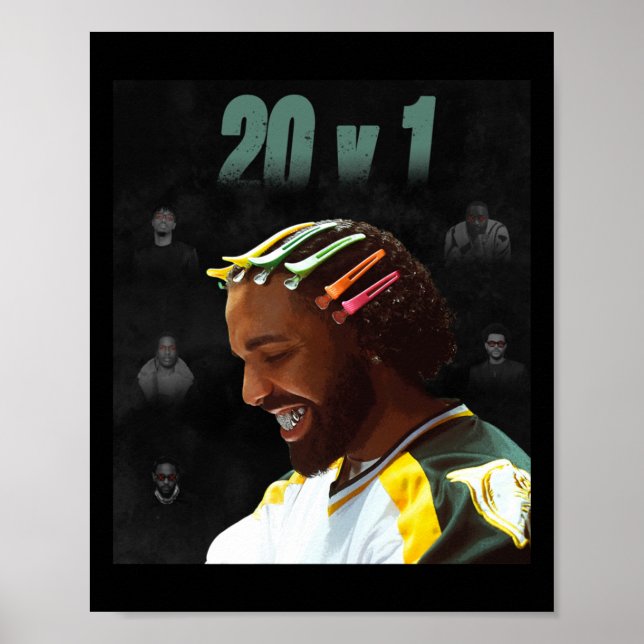 Drake 20 V 1 Sticker  Poster (Front)