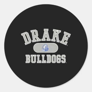 Drake Bulldogs Varsity Blue Classic Round Sticker