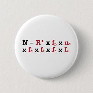 Drake Equation 6 Cm Round Badge