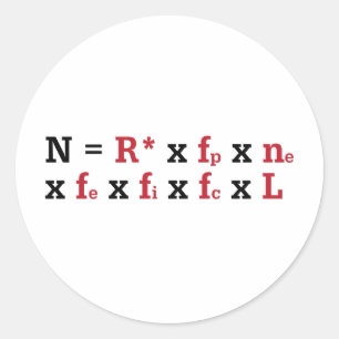 Drake Equation Classic Round Sticker