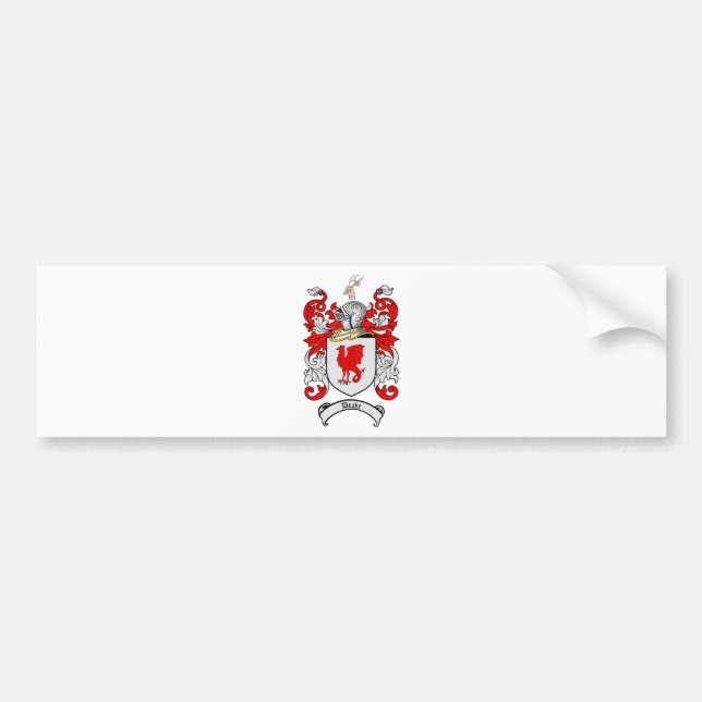 DRAKE FAMILY CREST -  DRAKE COAT OF ARMS BUMPER STICKER (Front)