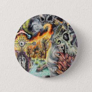 DRAKE: Love & Passion - Fantasy Artwork 6 Cm Round Badge