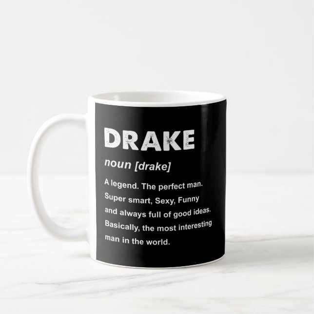 Drake Name Coffee Mug (Left)