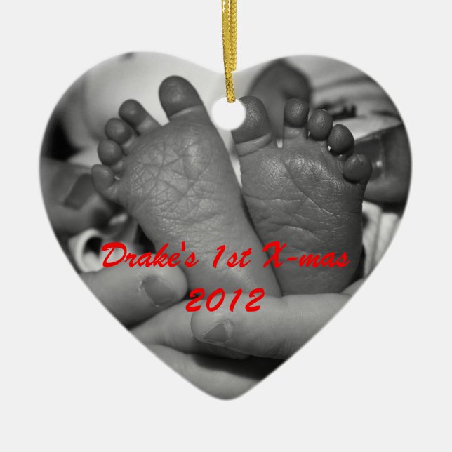Drake's First X-mas Ornament (Front)