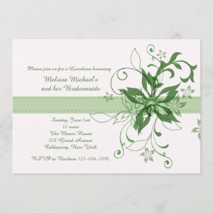Drama and Fanfare Green Invitation