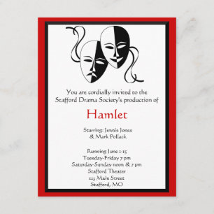 Drama and Theatre Invitation