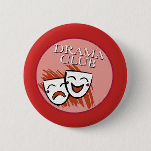 Drama Club Badge in Red