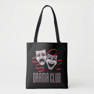 Drama Club Comedy And Tragedy Masks Tote Bag