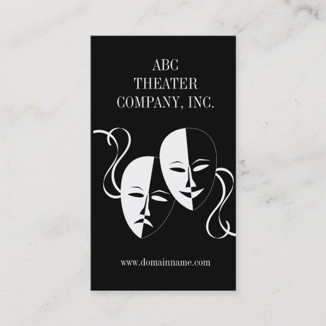 Drama Club or Actress/Actor Business Card (Front)