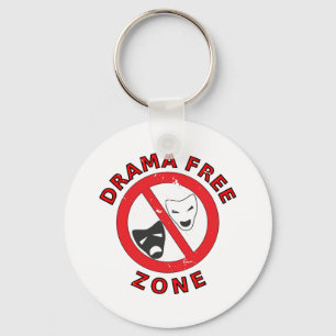 Drama Free Zone Key Ring