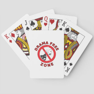 Drama Free Zone Playing Cards