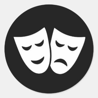 Drama Ideology Classic Round Sticker