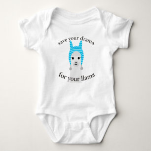 Drama llama baby bodysuit