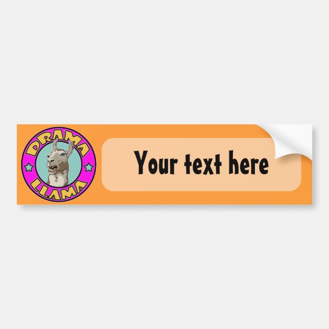Drama Llama, Bumper Sticker (Front)
