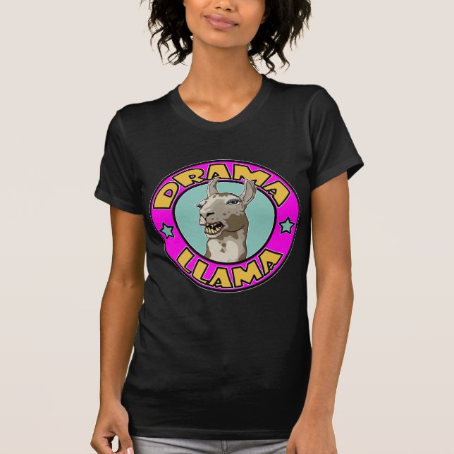 Drama Llama, dark shirts (Front)