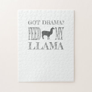 Drama Llama Got Drama Feed My Llama Jigsaw Puzzle